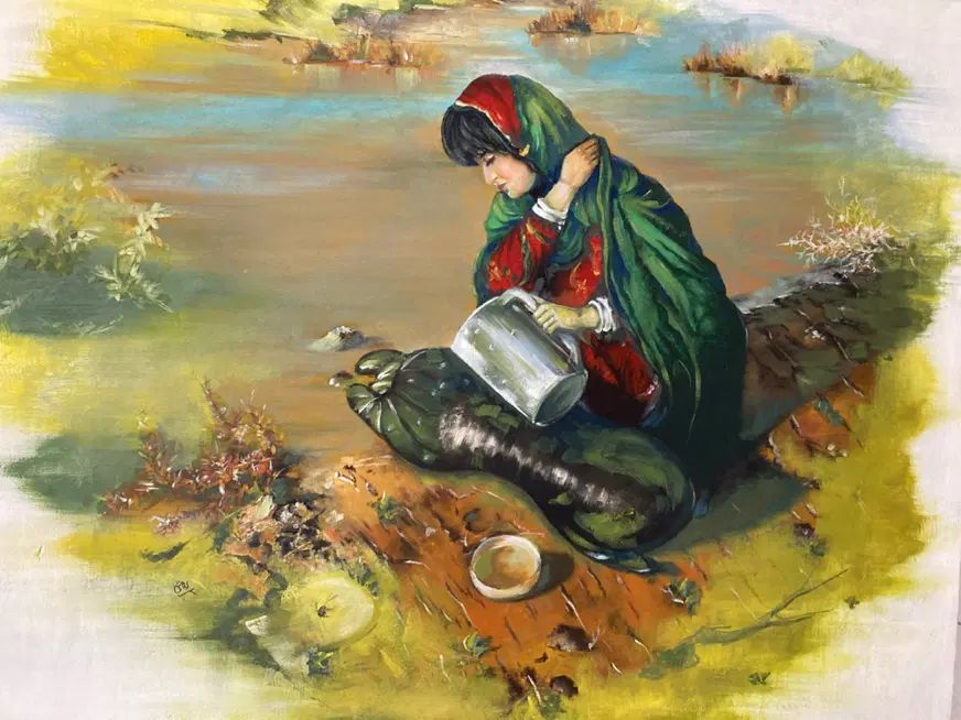 تابلو رنگ روغن و تابلو سیاه قلم آماده|تابلو، نقاشی، عکس|مشهد, نوفل لوشاتو|دیوار