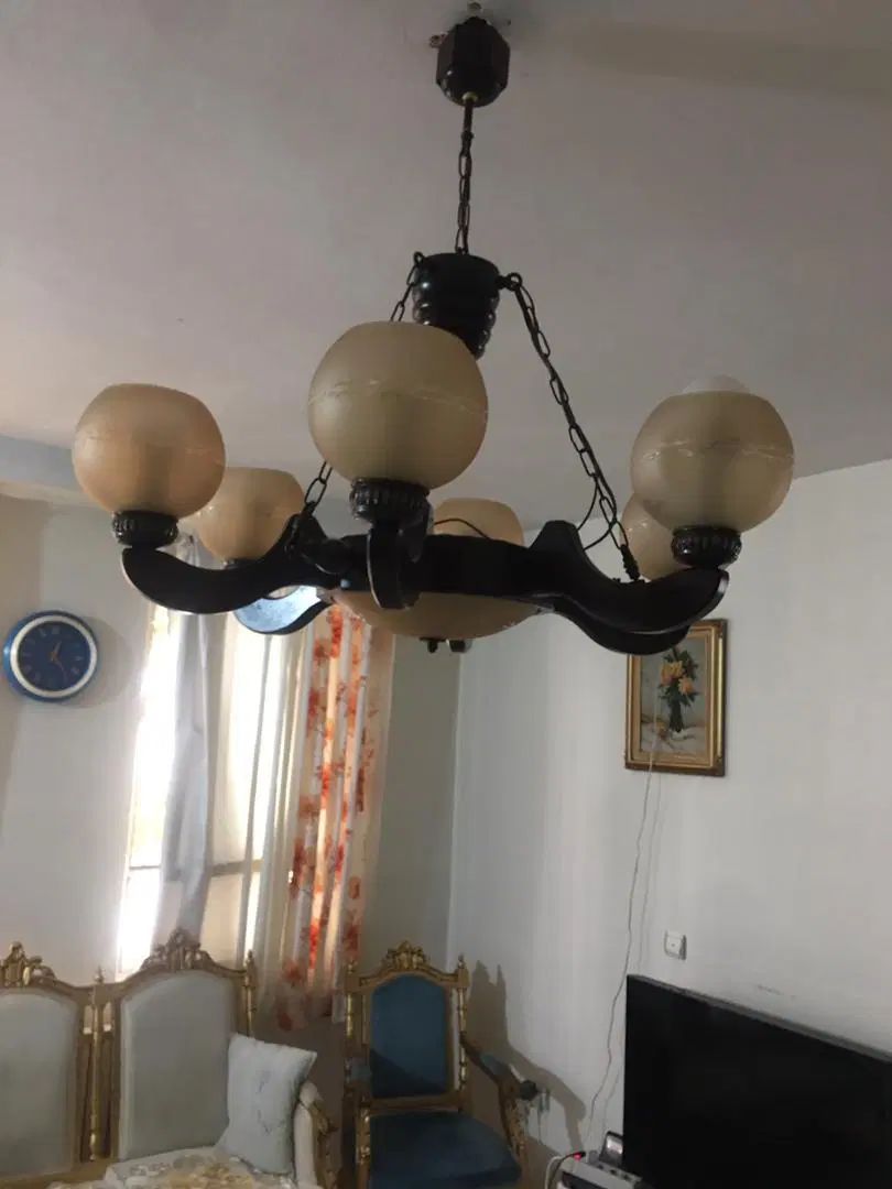 لوستر جنس چوب|لوستر و چراغ آویز|تهران, پونک|دیوار