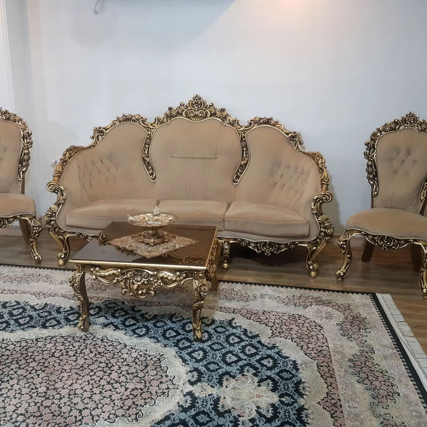 مبلمان ۹نفره استیل|مبلمان خانگی و میز عسلی|تهران, حافظیه|دیوار