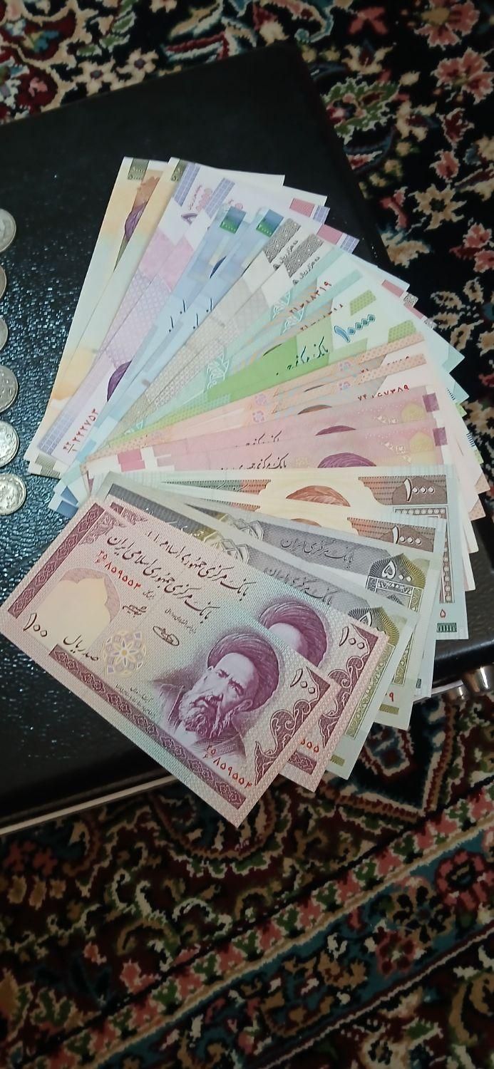 ست کامل اسکناس و سکه|کلکسیون سکه، تمبر، اسکناس|اراک, |دیوار