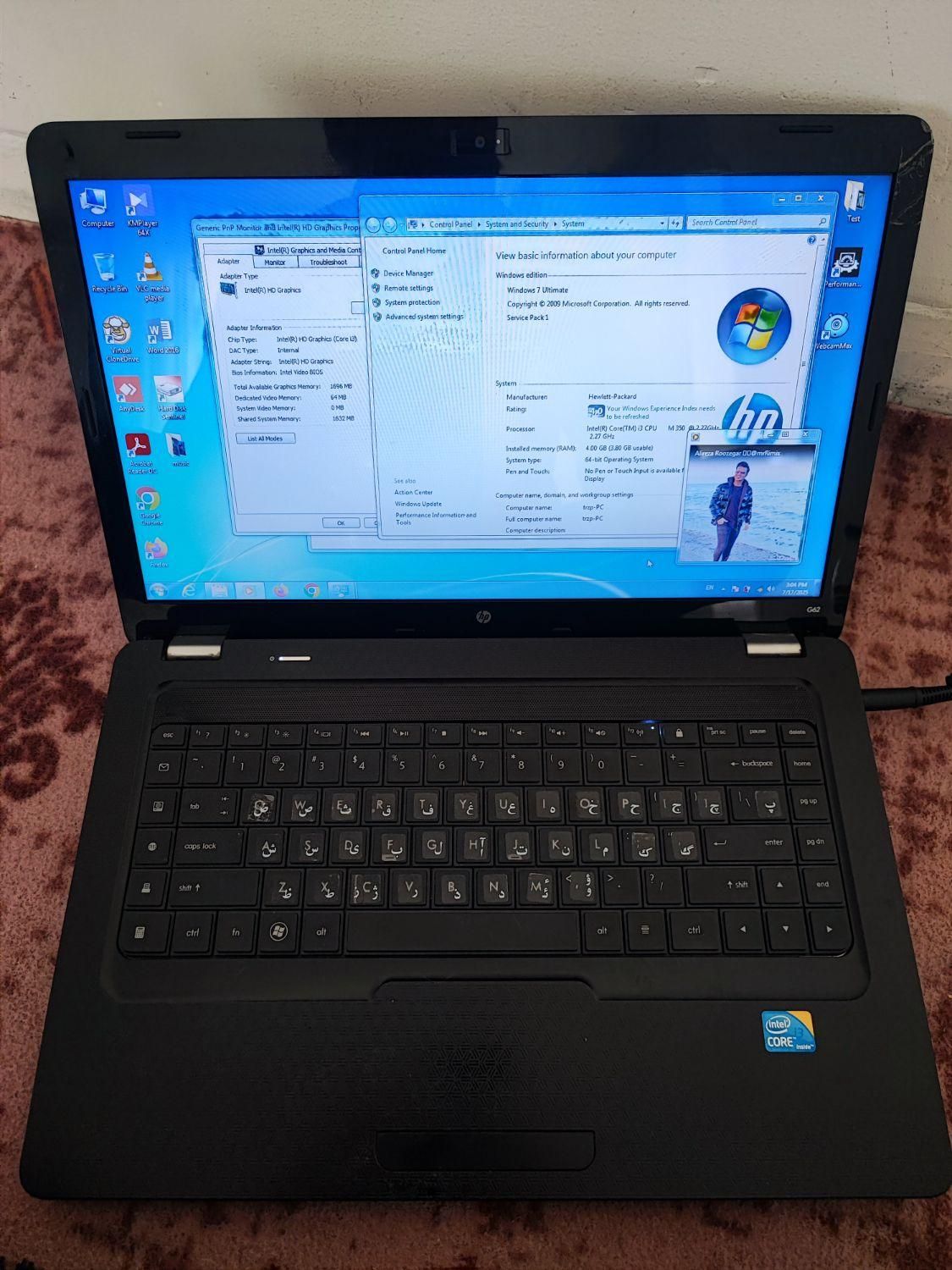 لپ تاپ hp آمریکا core i3|رایانه همراه|اسدآباد, |دیوار
