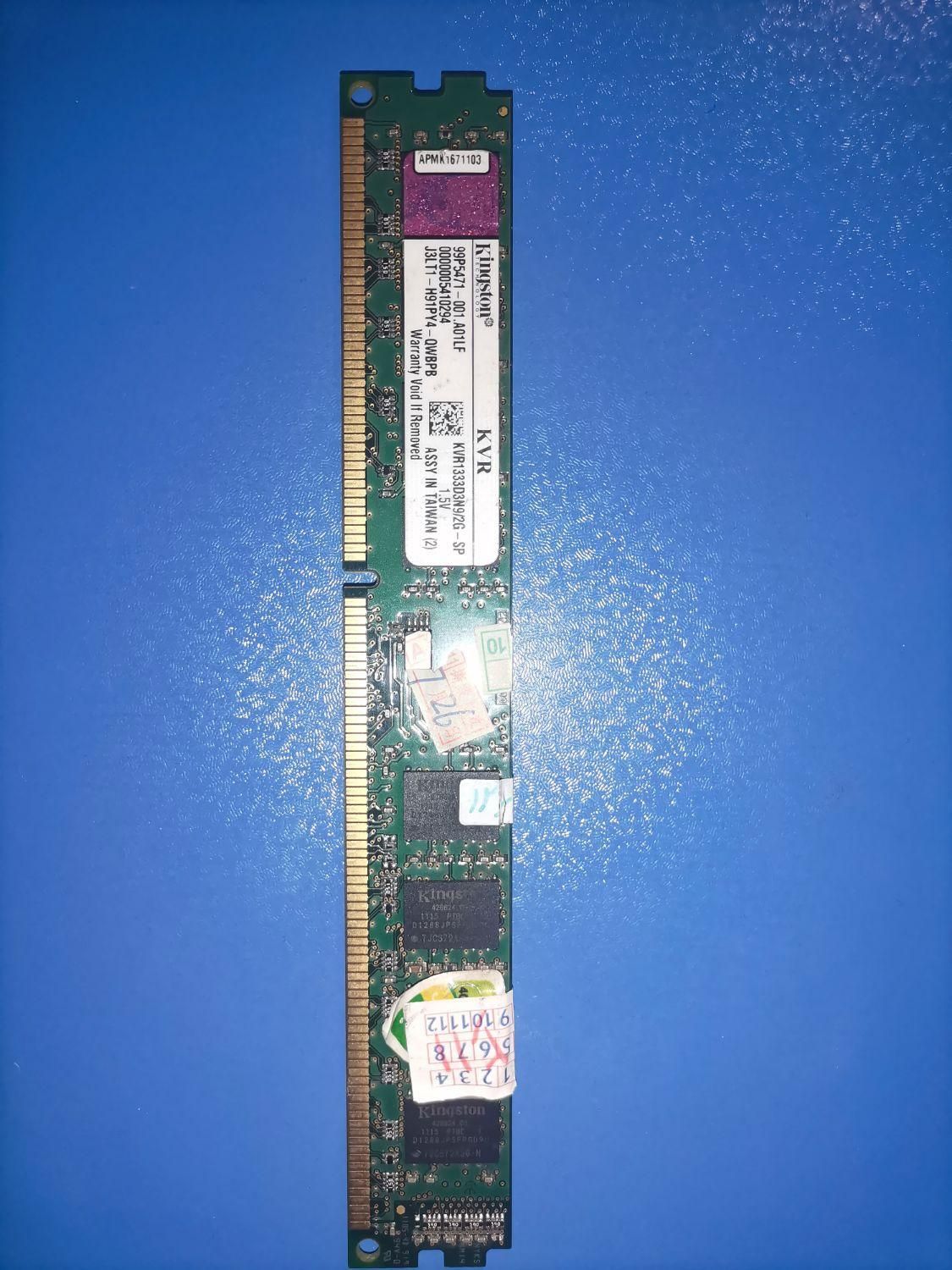 رم دو گیگ DDR3|قطعات و لوازم جانبی رایانه|سبزوار, مدرس|دیوار
