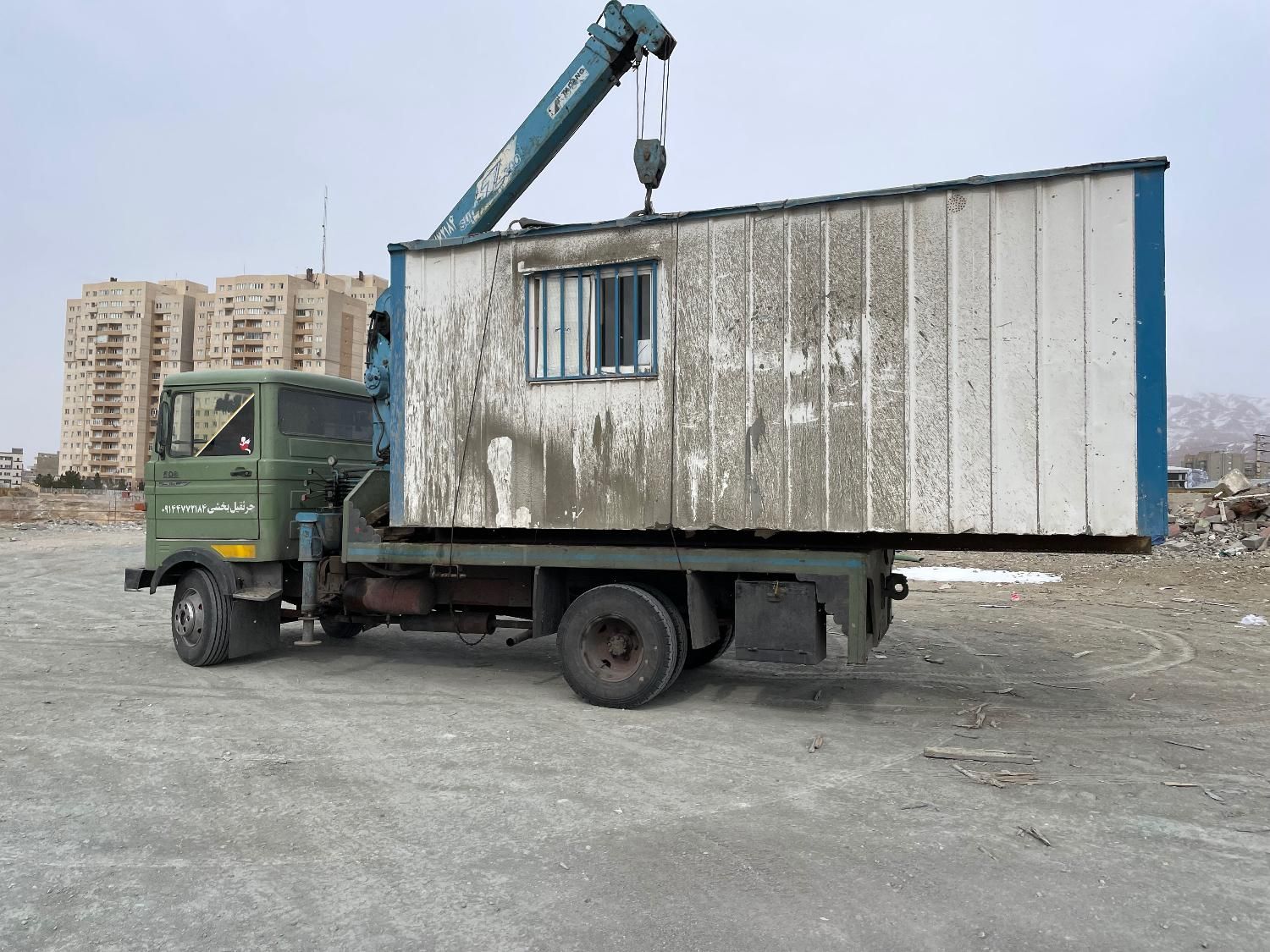 جرثقیل خاور کفی دکل بلند3تن(شبانه روزی)|خدمات حمل و نقل|تبریز, |دیوار