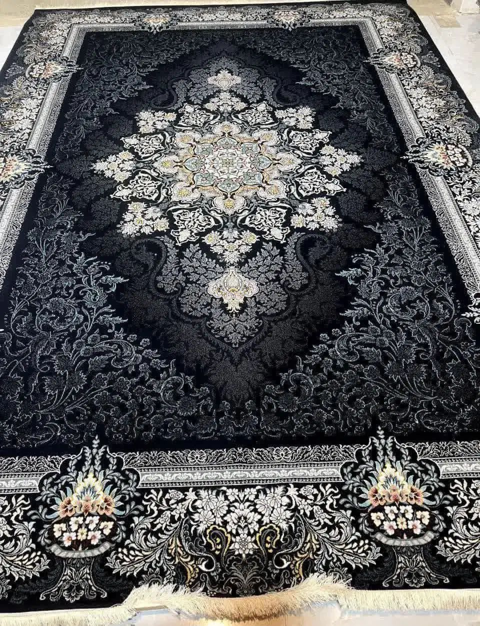 فرش۹متری/۷۰۰شانه۲۵۵۰ نخ اصل ضمانتی طرح برجسته اراک|فرش|اراک, |دیوار