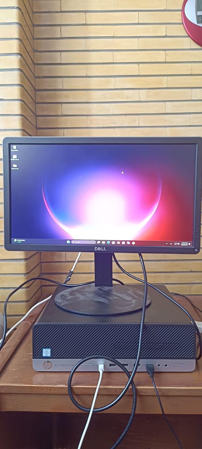 یک عدد مینی کیس HP به همراه مانیتور و موس|رایانه رومیزی|اصفهان, شیخ اشراق|دیوار
