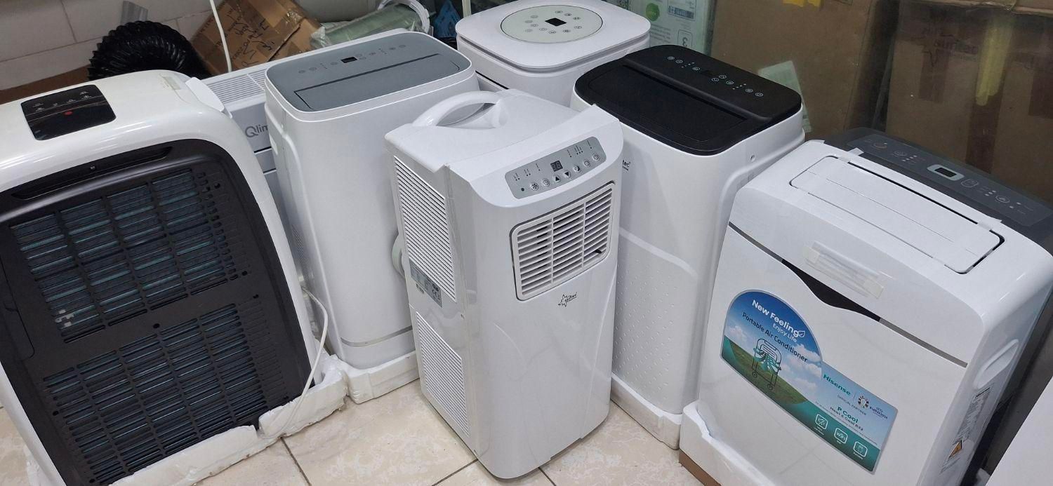 کولر گازی پرتابل سانتک و هایسنس ۱۲۰۰۰ و ۹۰۰۰|کولر گازی و فن‌کوئل|مبارکه, |دیوار