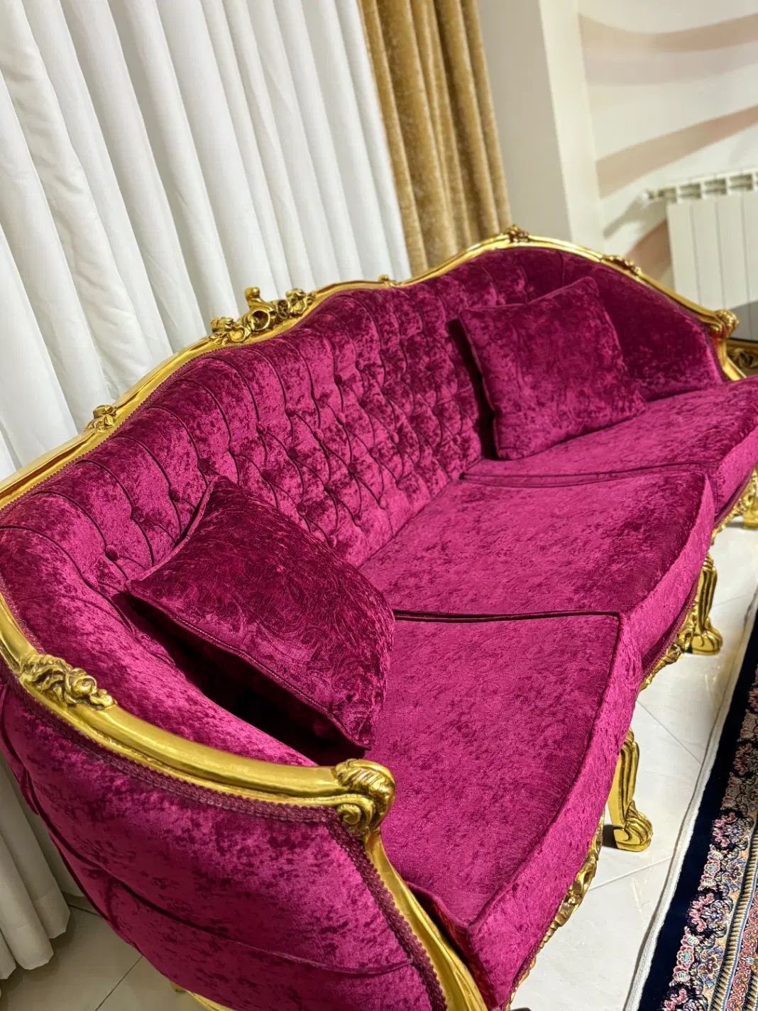 مبل کلاسیک ۹نفره همراه نهارخوری ۸ نفره بسیارشیک|مبلمان خانگی و میز عسلی|فردیس, منظریه|دیوار