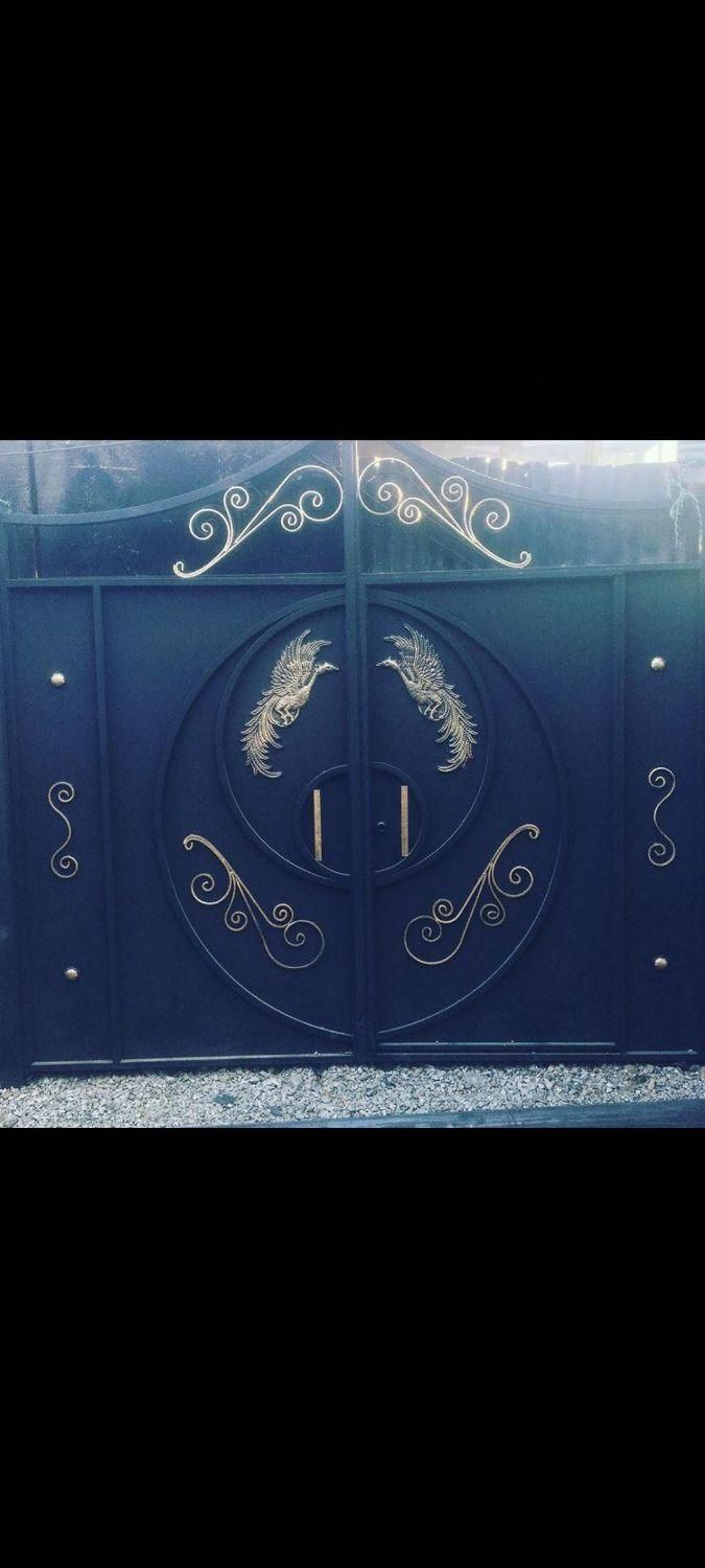 درب آهنی طرح طاووس،کد005|مصالح و تجهیزات ساختمان|زنجان, |دیوار