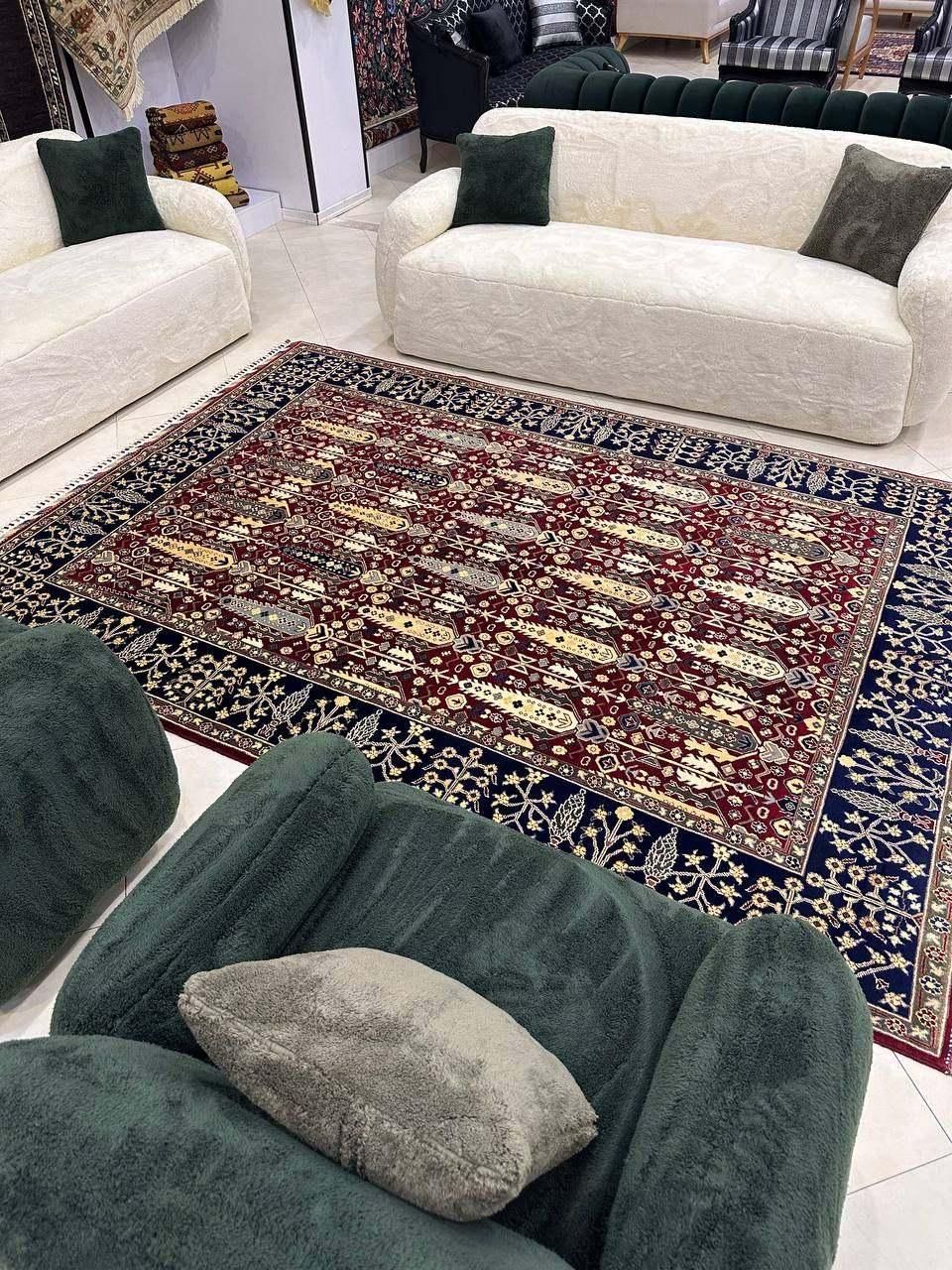 فرش دستبافت تمام کرک نقش سروی/اقساط بدون بهره|فرش|مشهد, هنرستان|دیوار