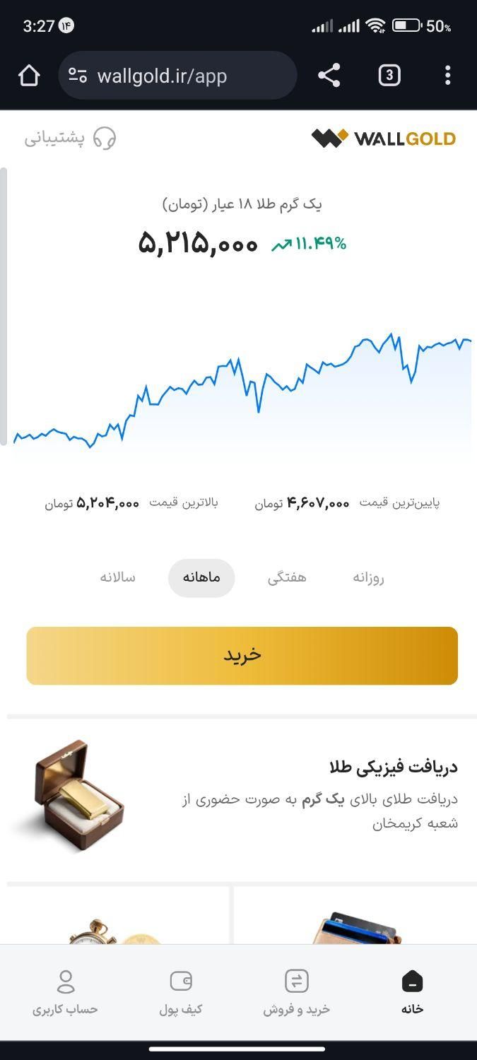 وال گلد ثبت نام کن 7 سوت طلا پاداش بگیر|کارت هدیه و تخفیف|تهران, صادقیه|دیوار