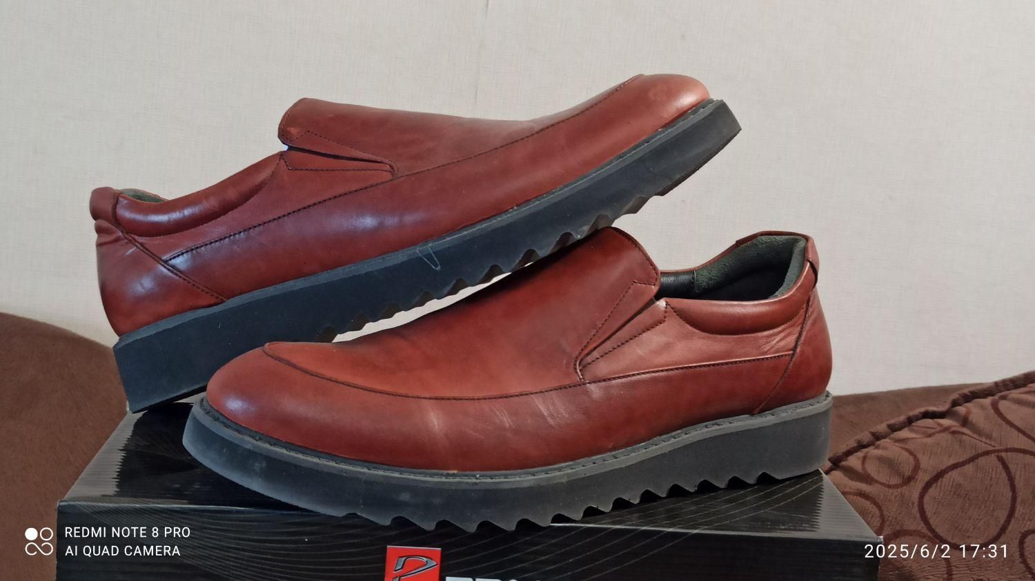 کفش مجلسی چرم اصل سایز ۴۴|کیف، کفش، کمربند|بابل, |دیوار