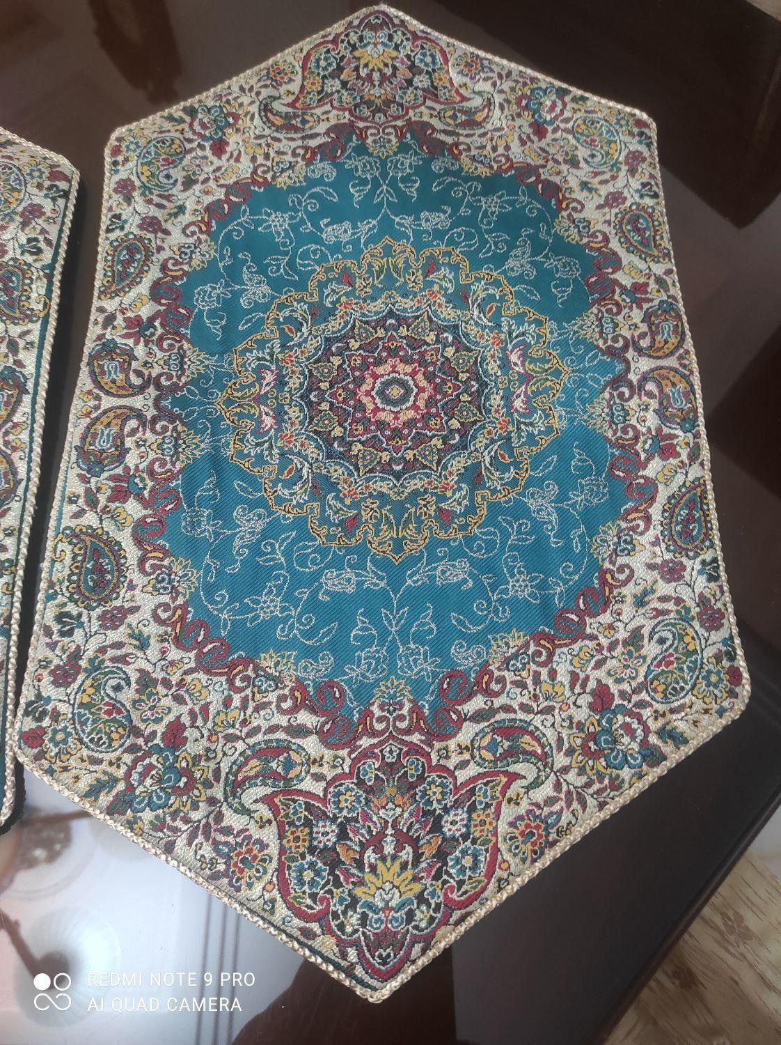 ست پنج تیکه کامل رومیزی ترمه یزد|پرده، رانر، رومیزی|تهران, شهرک غرب|دیوار