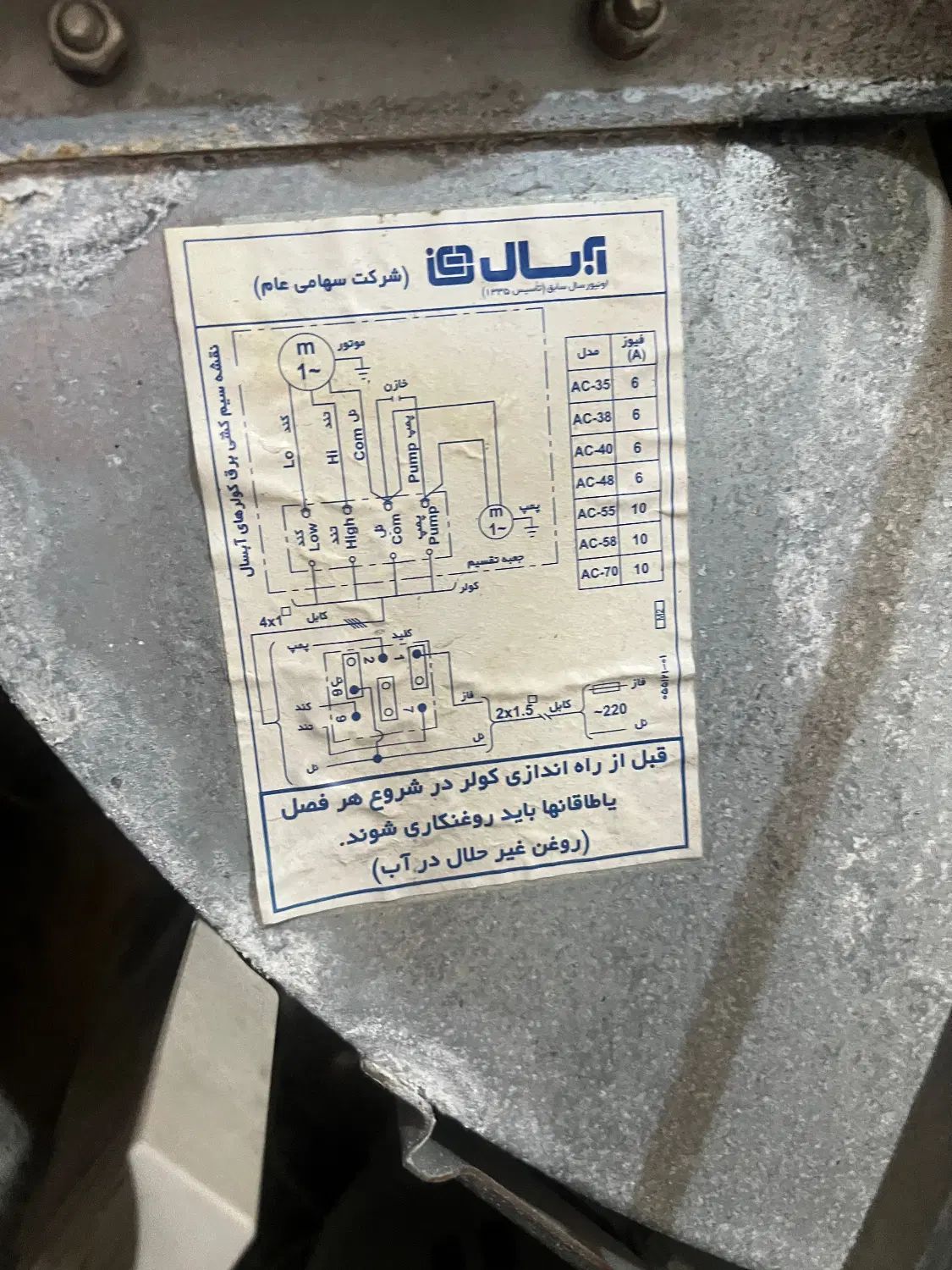 کولر آبی ابسال۶۵۰۰|کولر آبی|تهران, فلاح|دیوار