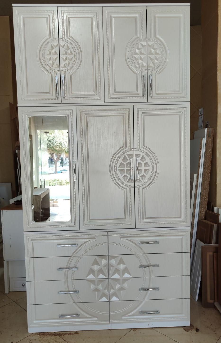 کمد ۱۲۰ دستگیره طلایی سفارشی|جاکفشی، کمد، دراور|قزوین, |دیوار