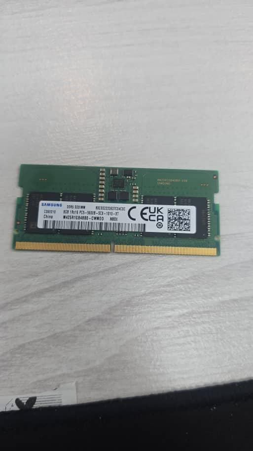 رم ram ddr5 Samsung 8 gig 5600 لپتاپی|قطعات و لوازم جانبی رایانه|تهران, شهرک تختی|دیوار