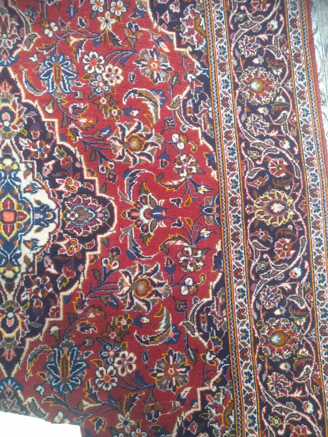 قالیچه کاشان دستبافت، حدودا ۱.۵ در ۲.۱۰|فرش|رشت, سعدی (تختی)|دیوار