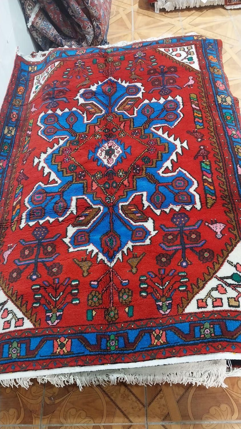 جفت ۳متری دستباف زنجان رنگ گیاهی|فرش|دورود, |دیوار