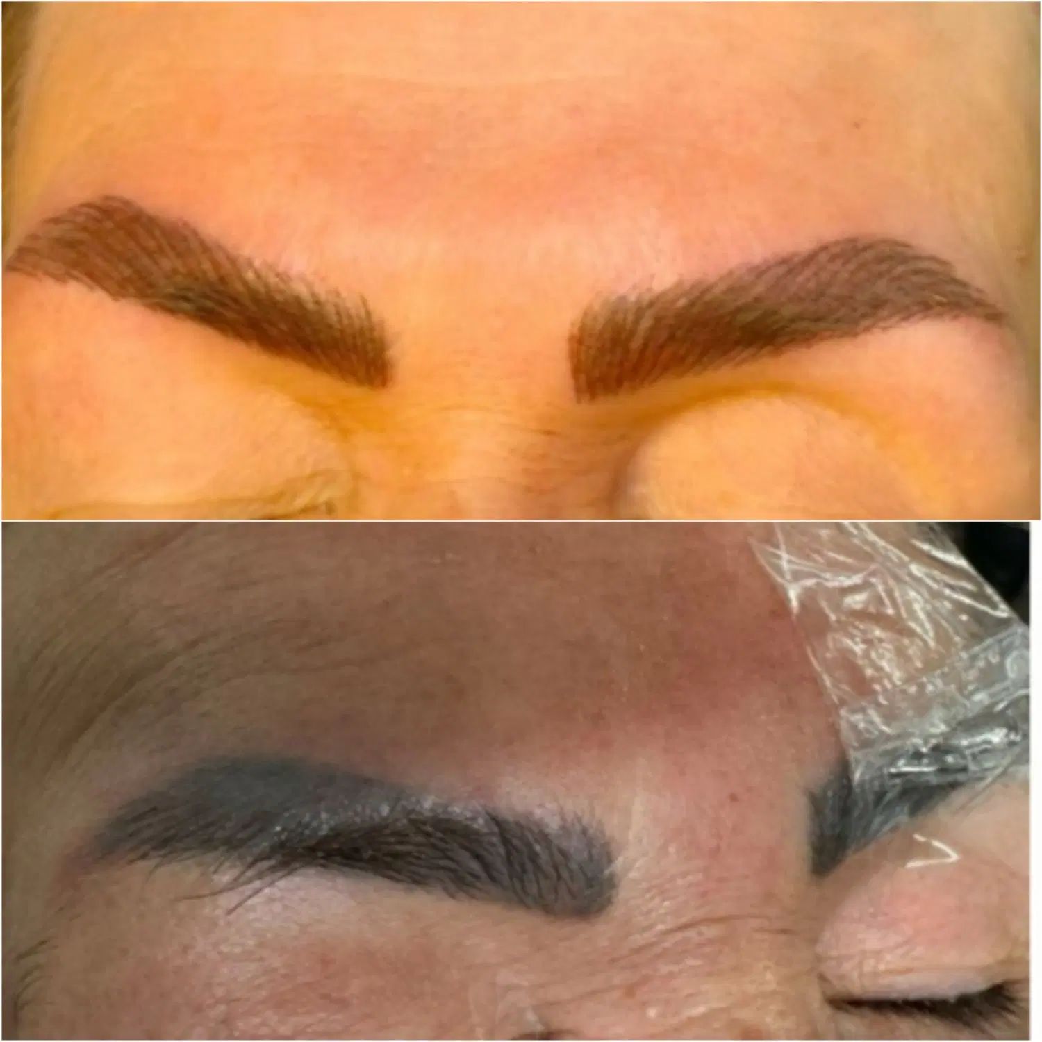 تبدیل تتو ابرو زغال،بدرنگ ب ی ابرو قهوه‌ای خوشرنگ|خدمات آرایشگری و زیبایی|کرمانشاه, |دیوار