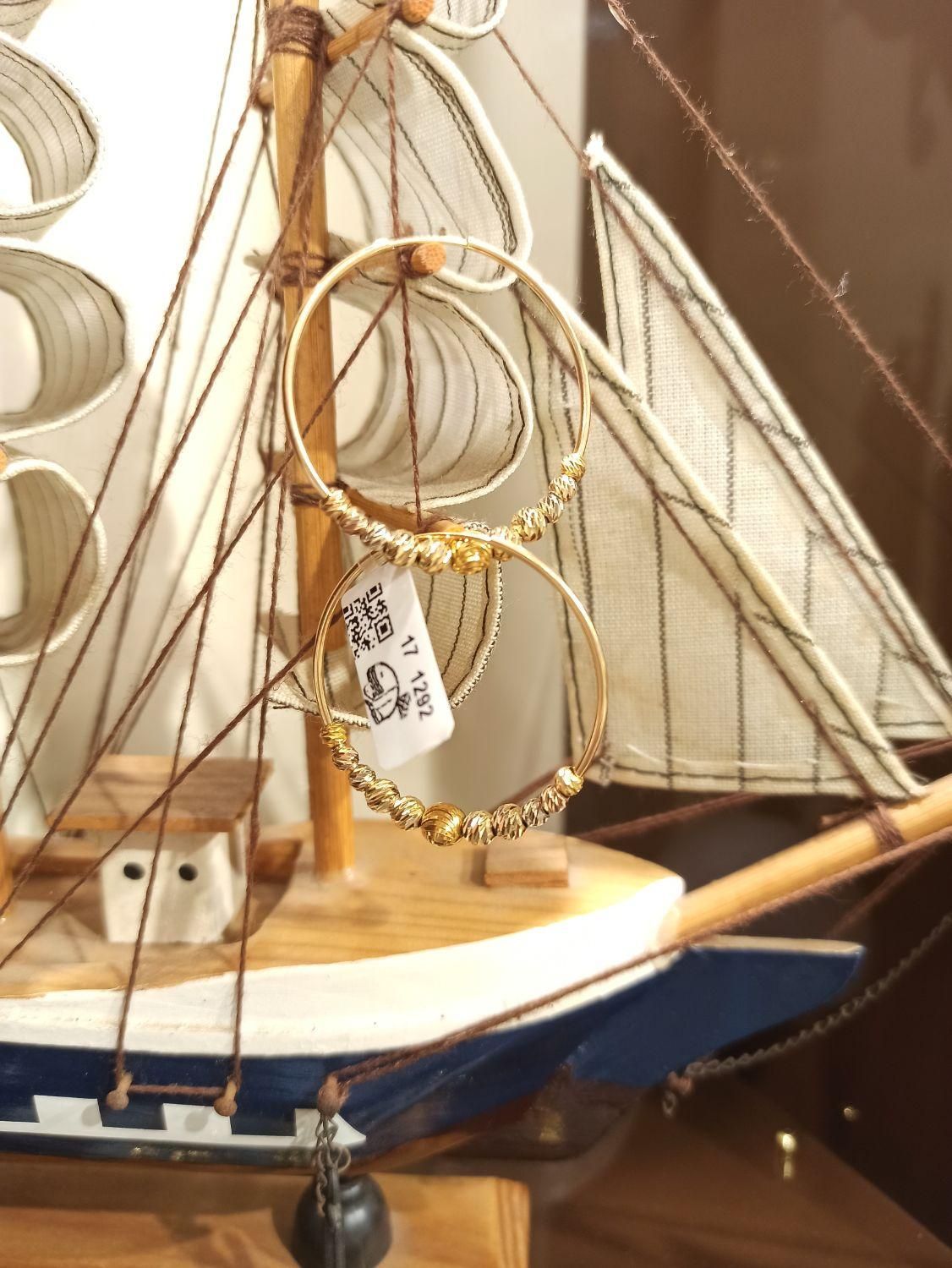 گوشواره حلقه ای برنارد|جواهرات|بندرعباس, |دیوار