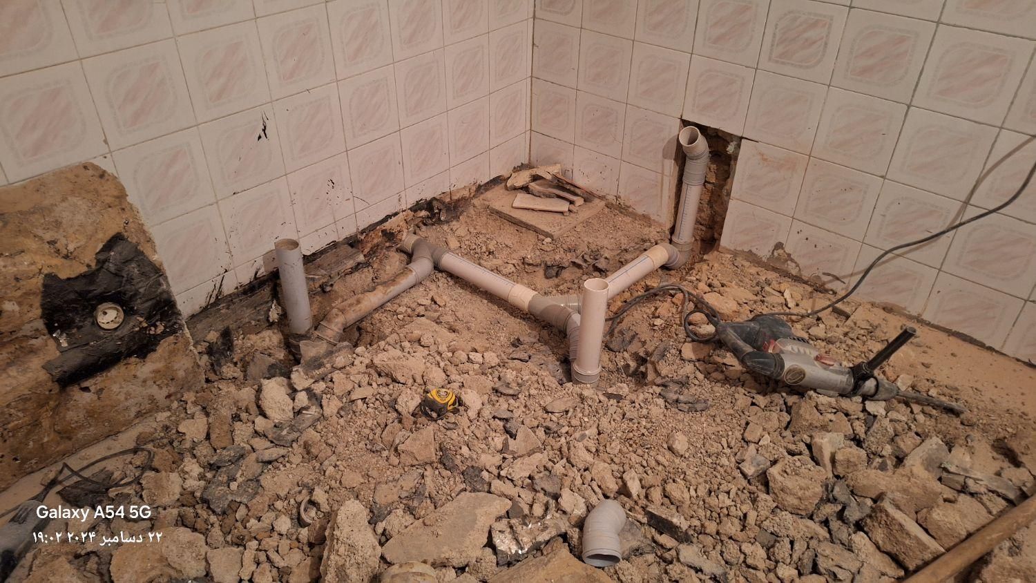 تعمیرات لوله کشی تخریب تعمیر|خدمات پیشه و مهارت|ایلام, |دیوار