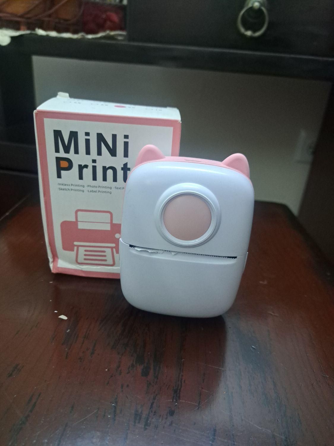 مینی پرینتر طرح گربه باعکس سیاه وسفید|پرینتر، اسکنر، کپی، فکس|زنجان, |دیوار