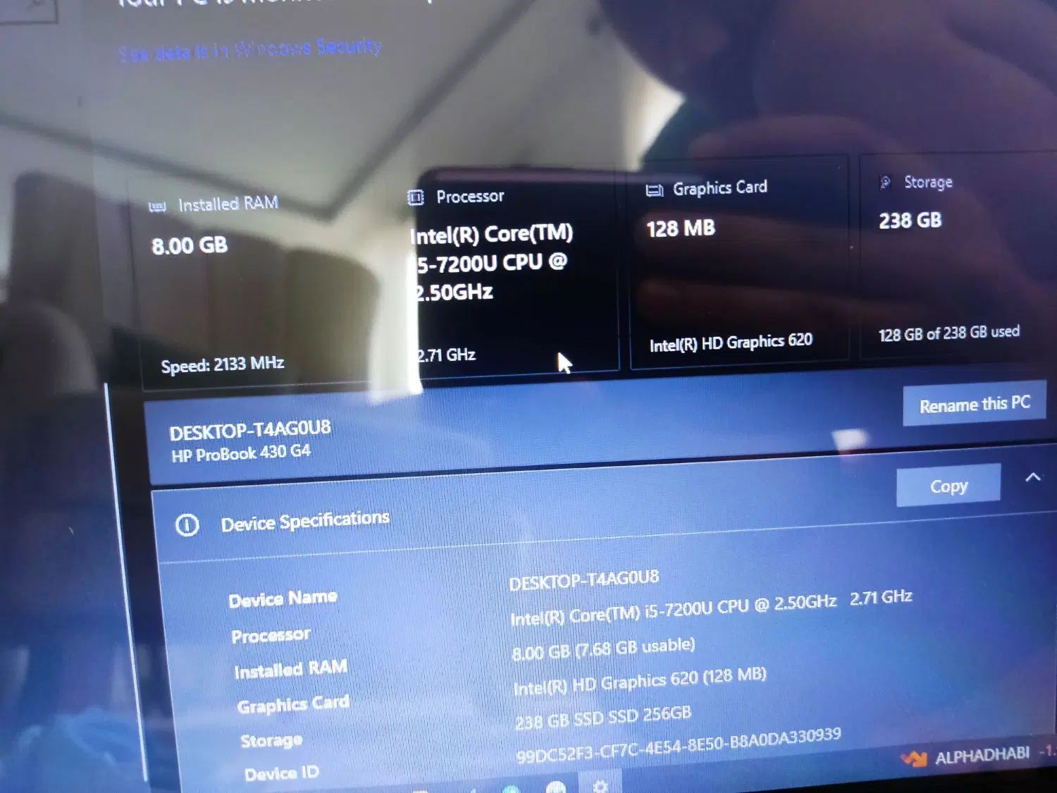 لپ‌تاپ HP ProBook 430 G4  i5 نسل ۷  رم ۸|رایانه همراه|مشهد, کوی سیدی|دیوار