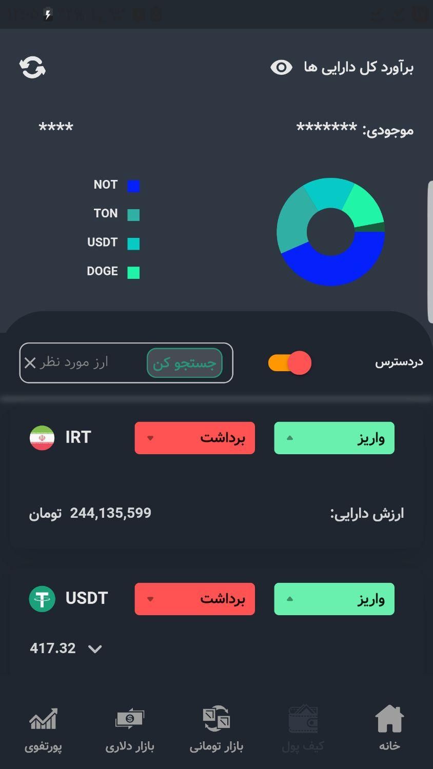 فروش پلتفرم صرافی ارز دیجیتال (فعال)|خدمات رایانه‌ای و موبایل|تبریز, |دیوار