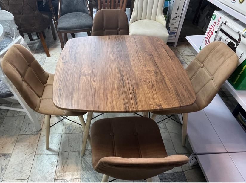 میز نهارخوری پارچه ای پایه راش ناهارخوری|میز و صندلی غذاخوری|کرمانشاه, |دیوار