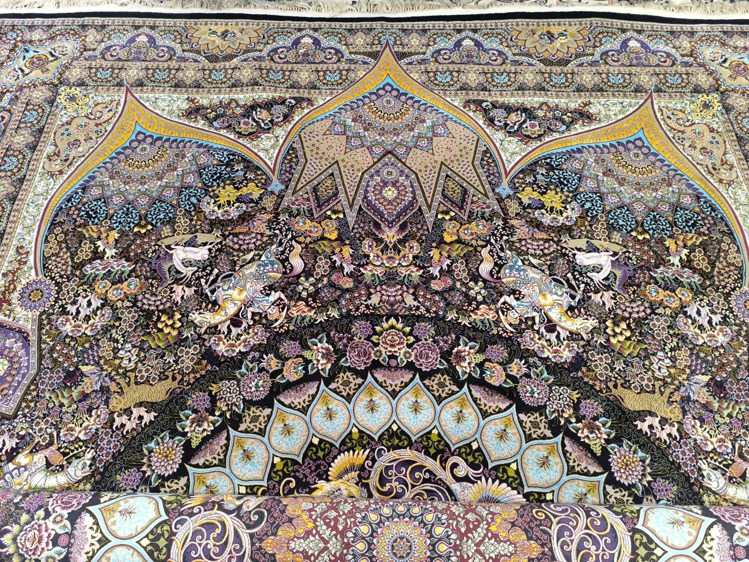 فرش ۱۲ متری نگین مشهد دستباف گونه ۱۲۰۰ شانه|فرش|تهران, ارم|دیوار