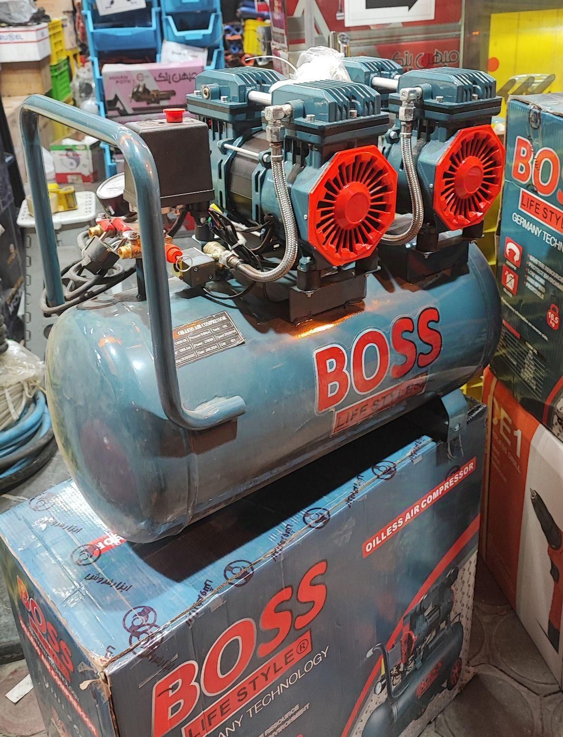 پمپ باد سایلنت 50 دو موتوره باس BOSS تکنولوژی ژاپن|ابزارآلات|اصفهان, کشاورزی|دیوار