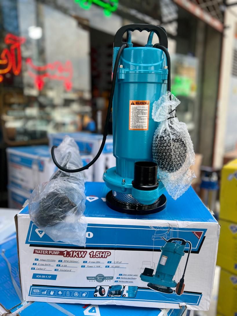 پمپ کفکش آب ۲۸ متری ۲ اینچ وونیکو ۱/۵ اسبی کف کش|مصالح و تجهیزات ساختمان|مشهد, کوشش|دیوار