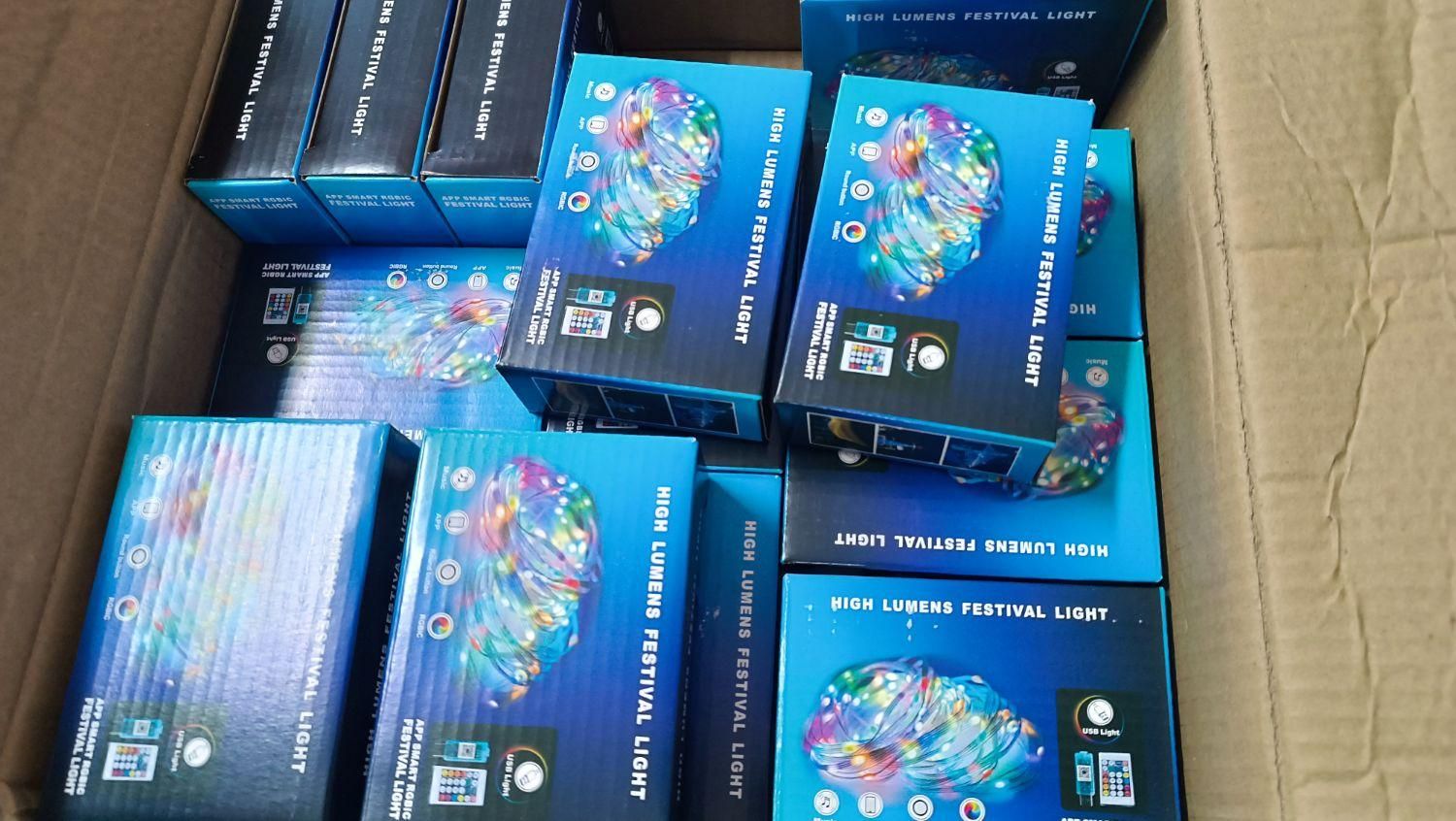 ریسه هفت رنگحساس به صدا|ریسه و چراغ تزئینی|نیشابور, شهرک ولیعصر|دیوار