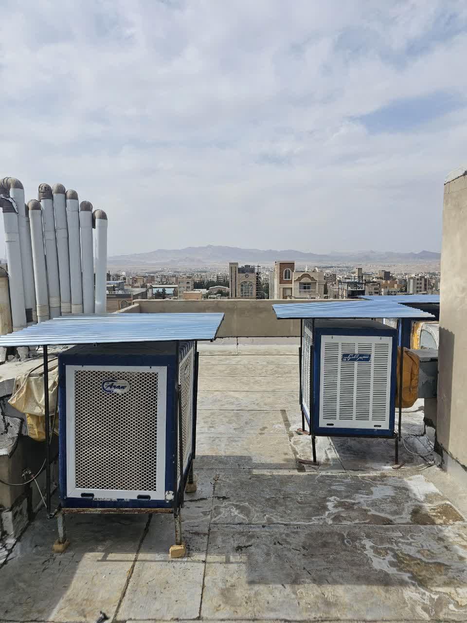 جوشکاری سیارساخت سایبان وچهار پایه کولر و اسپیلت|خدمات پیشه و مهارت|بیرجند, |دیوار