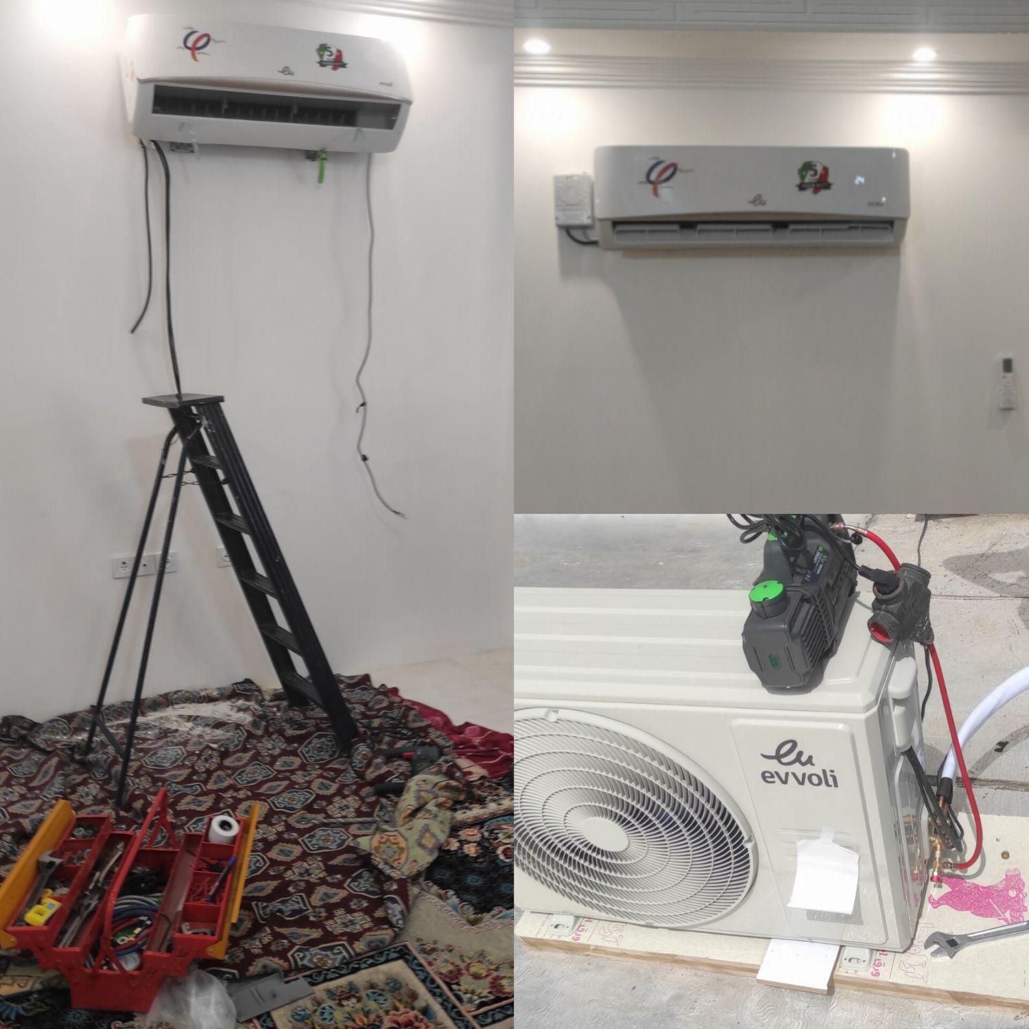 نصب اسپیلت، سرویس ،جابجایی ،شارژ گاز ،خدمات دیگر|خدمات پیشه و مهارت|بم, |دیوار