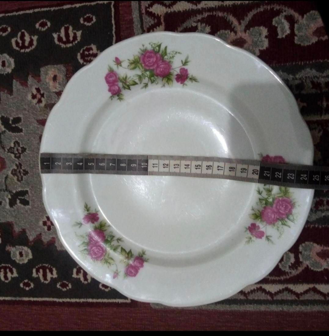 بشقاب برنج خوری ۴ عدد گل سرخ|ظروف سرو و پذیرایی|مشهد, انصار|دیوار