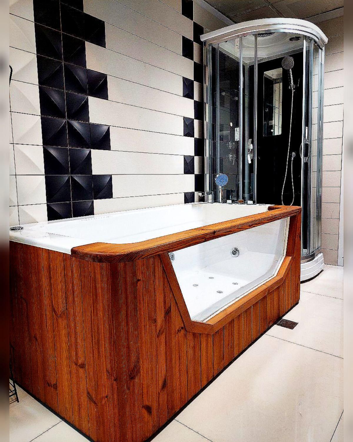 کابین دوش ۸۰ وان جکوزی پارتیشن حمام سونا بخار خشک|لوازم حمام|تهران, کوی بیمه|دیوار