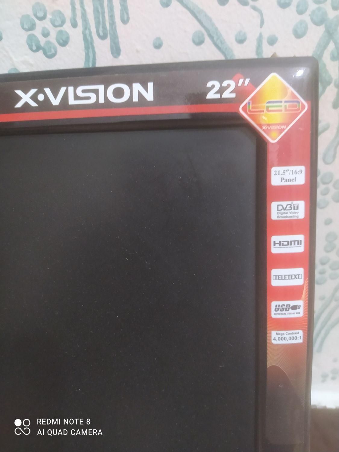 تلویزیون LED مانیتور فول اچ دی 22 اینچ x.vision|تلویزیون و پروژکتور|اهواز, کمپلو جنوبی|دیوار