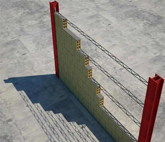 وال پست میلگردبستر ناودانی منقطع اکاسیو و وال مش|مصالح و تجهیزات ساختمان|قوچان, |دیوار