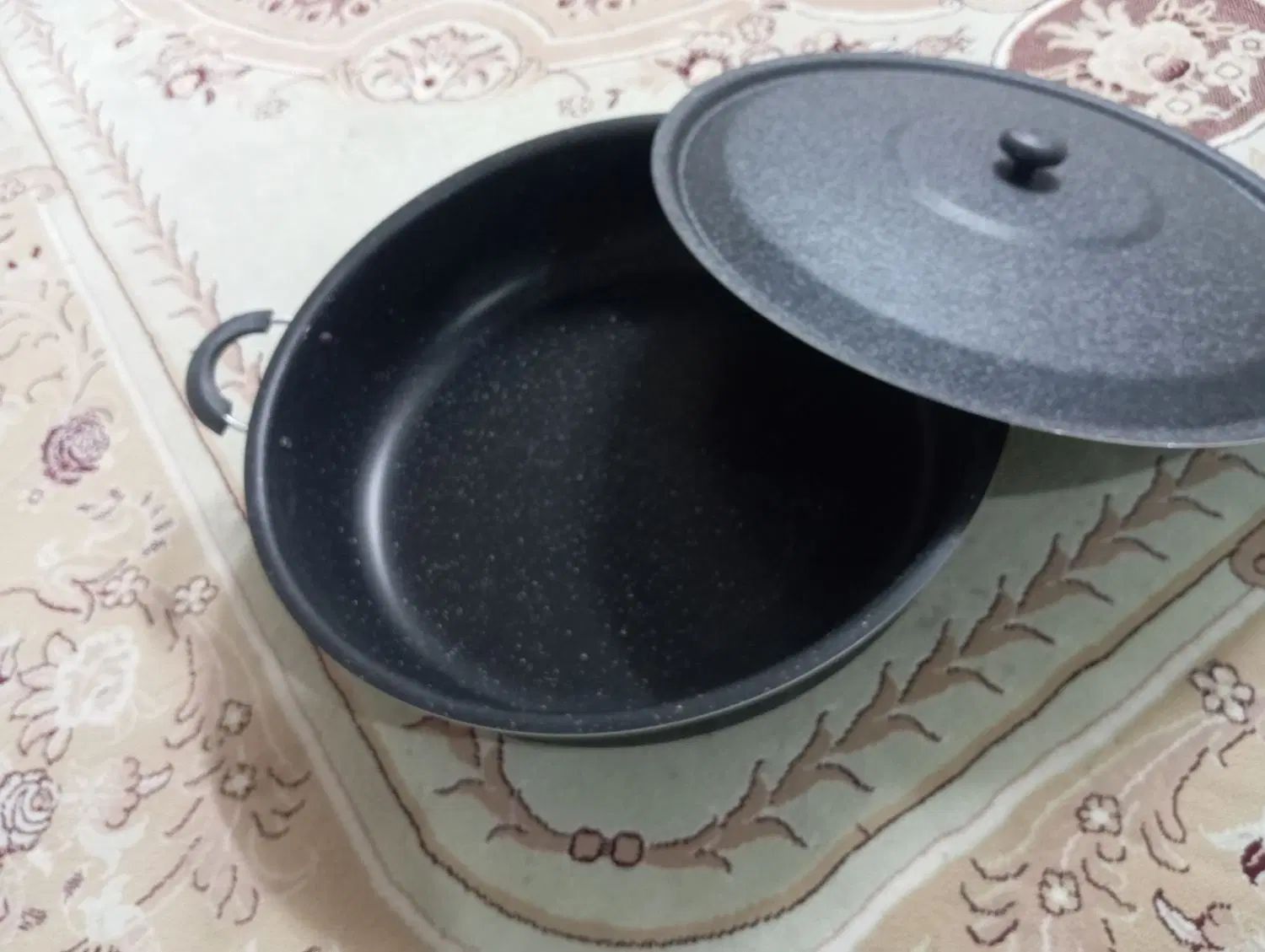 ماهیتابه بزرگ گرانیت دسته دار(سایز52ـ 12نفره)|ظروف پخت‌وپز|قم, بلوار امین و ساحلی|دیوار