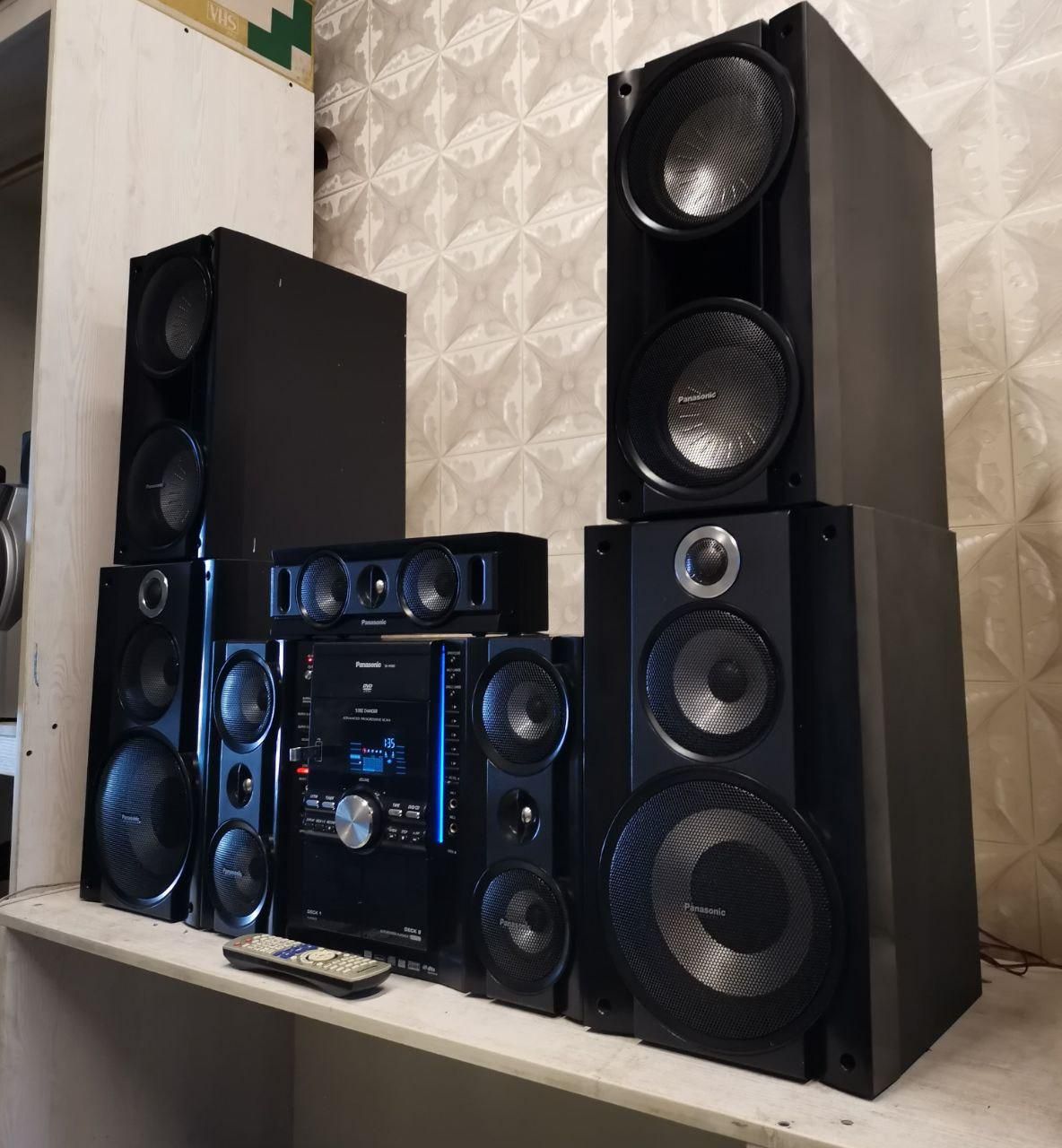 غول پاناسونیک فلش خور فابریک 10000w پخش 5.1ch|سیستم صوتی خانگی|گرگان, |دیوار