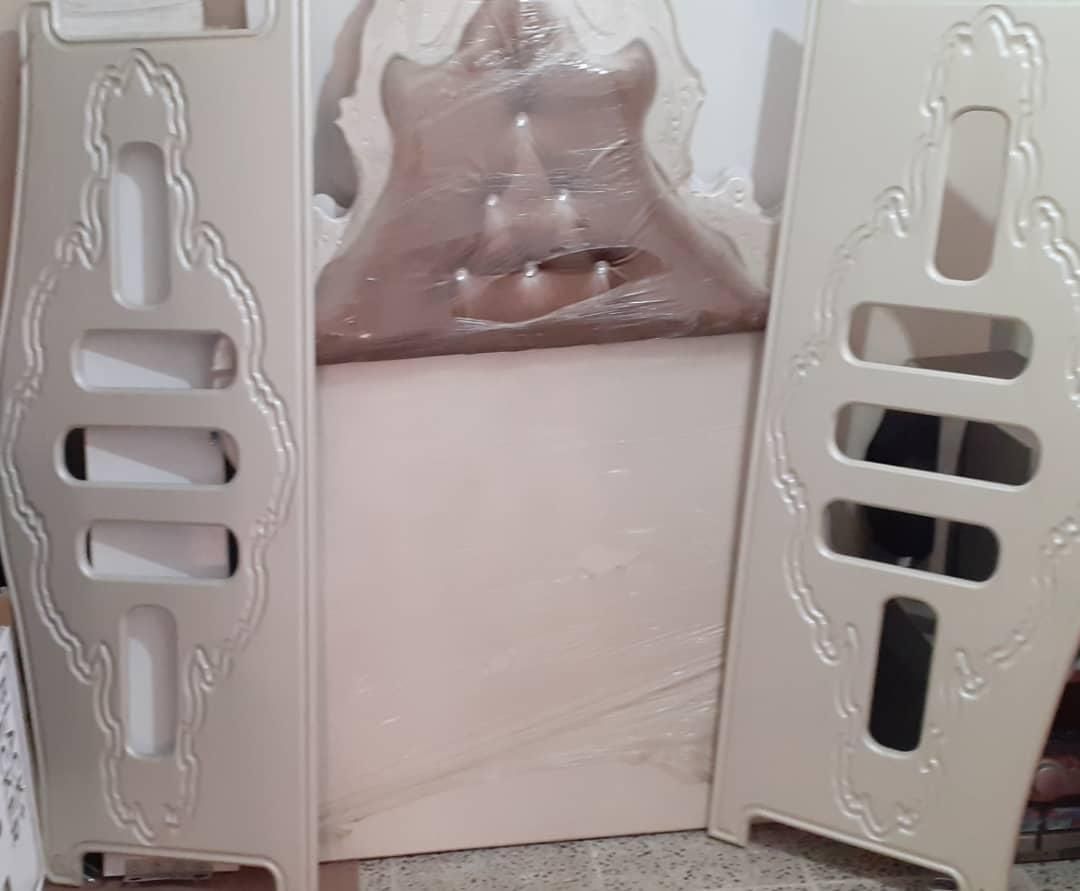 تخت نوزاد و کودک دخترانه سفید صدفی مخمل لمسه دار|اسباب و اثاث بچه|تهران, خانی آباد نو جنوبی|دیوار