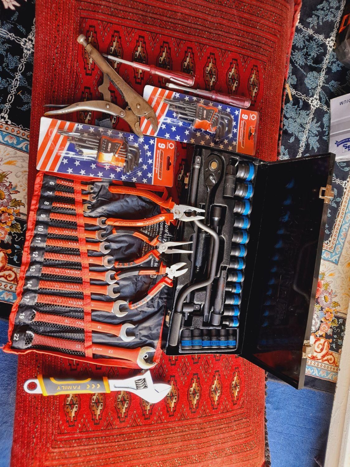 11 قلم ابزار میکانیکی بکس GERMANY کلاقی USA آچار|ابزارآلات|مشهد, پورسینا|دیوار