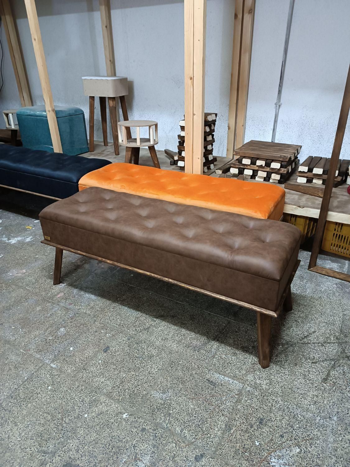 پاف باکسدار و پشتی دار سه نفره|صندلی و نیمکت|تبریز, |دیوار