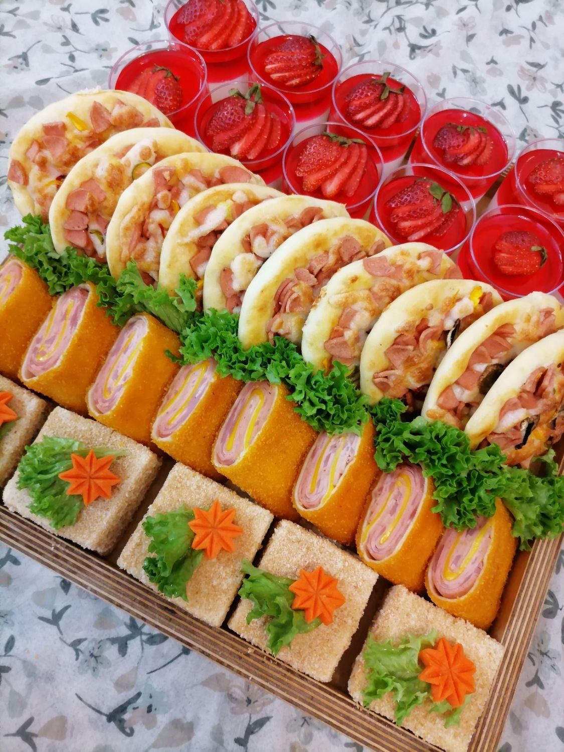 فینگر فود،ژله،دسر،پک پذیرایی،مزه و میوه|خدمات پذیرایی، مراسم|قم, سراجه|دیوار