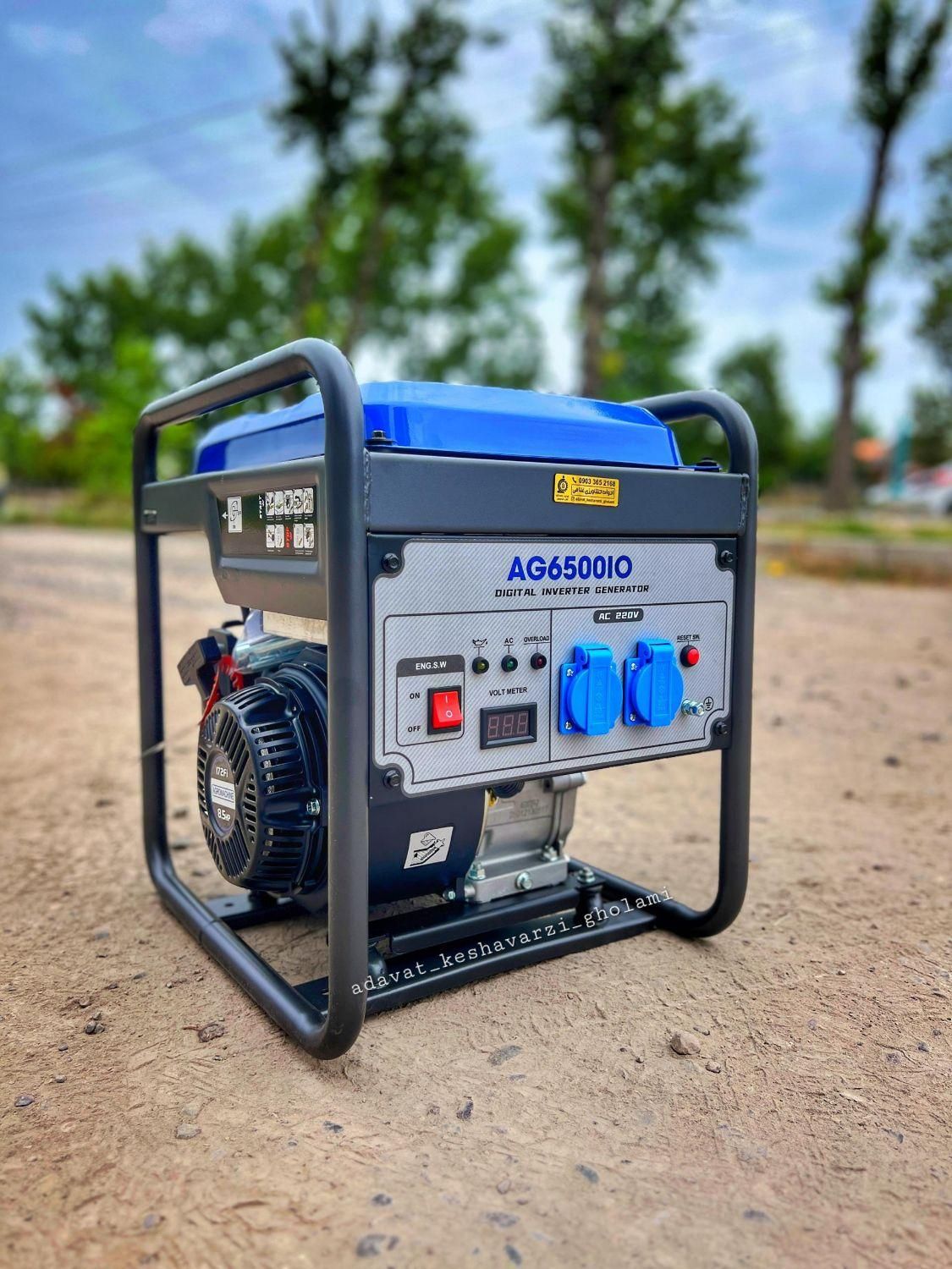 ژانراتور بنزینی کواکس سایلنت ۷۵۰۰ موتور علفزن برق|ابزارآلات|کرمان, |دیوار