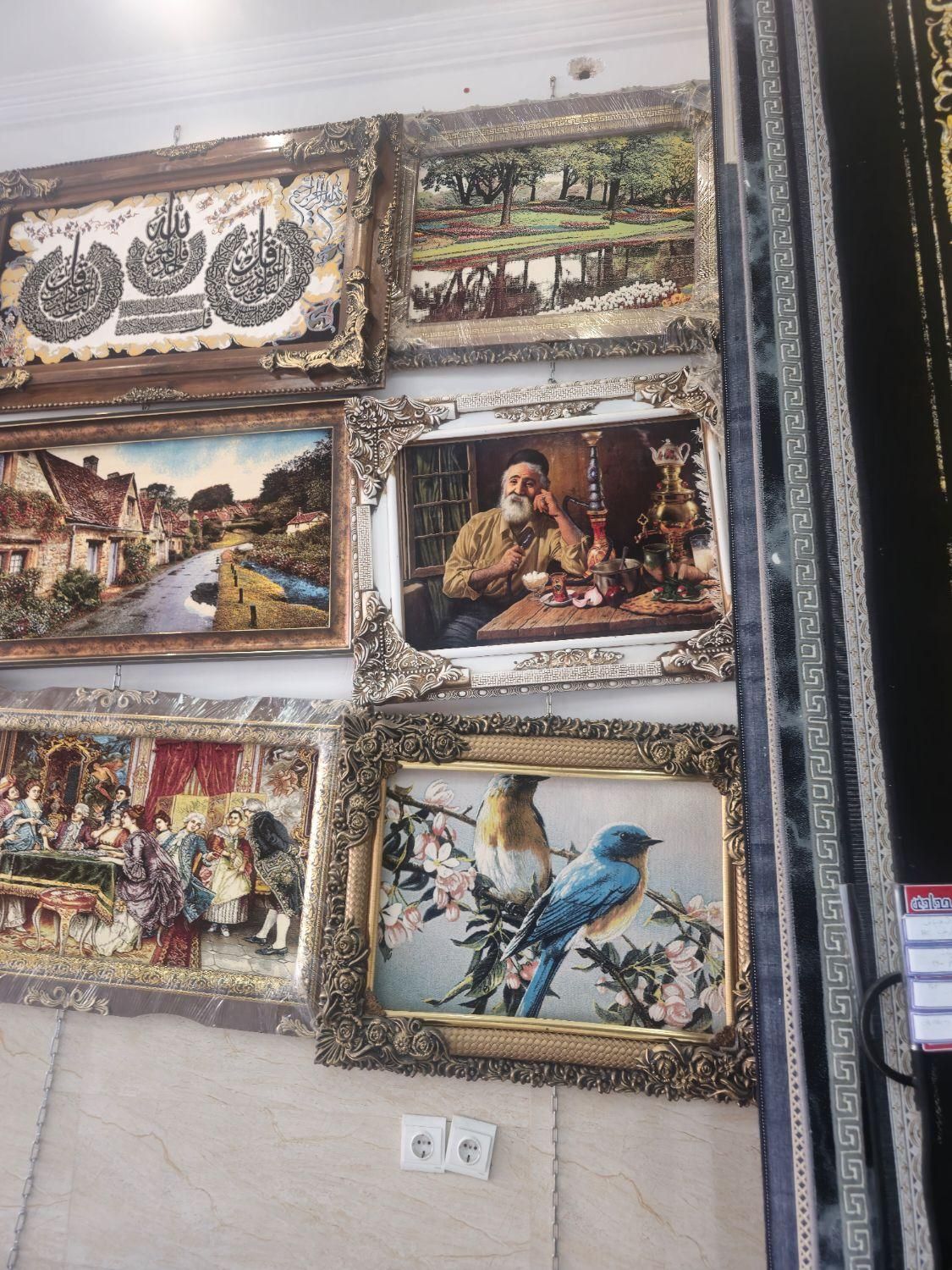 انواع تابلو فرش آیه منظره وچهره|تابلو فرش|ارومیه, |دیوار