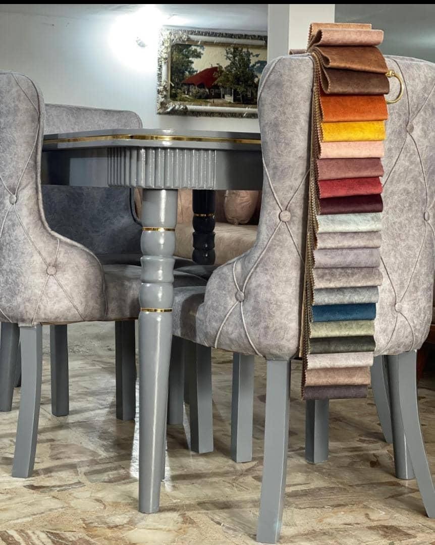 میز نهارخوری طوسی ناهارخوری طوسی|میز و صندلی غذاخوری|کرمانشاه, |دیوار