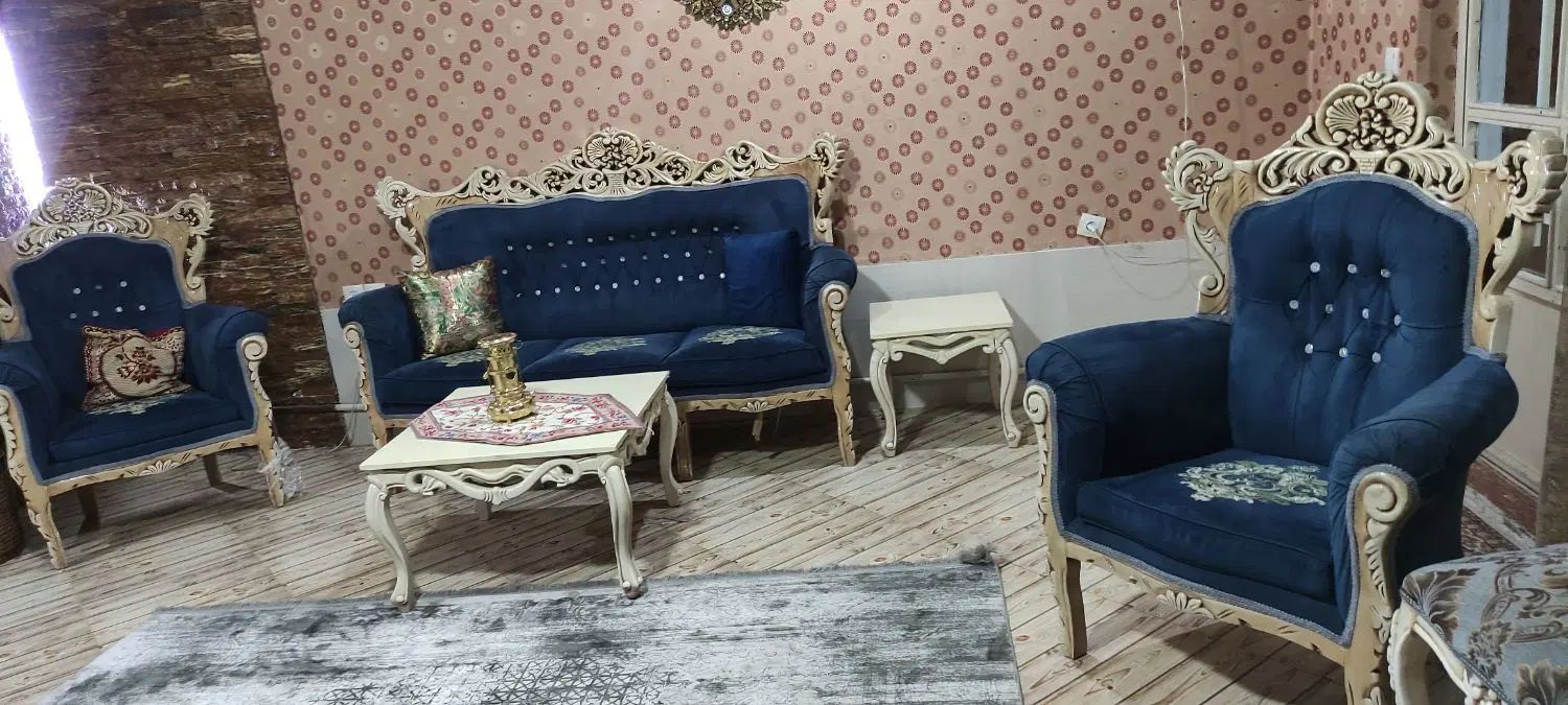 مبل سلطنتی ۷ نفره فقط ۸۵۰۰|مبلمان خانگی و میز عسلی|تهران, فرحزاد|دیوار