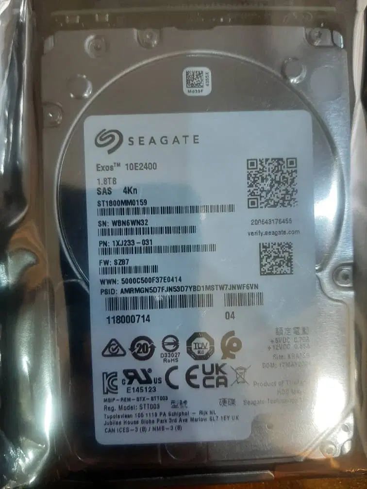 هارد HDD EXOS SEAGATE 1.8TB D4 10K|قطعات و لوازم جانبی رایانه|تهران, فردوس|دیوار