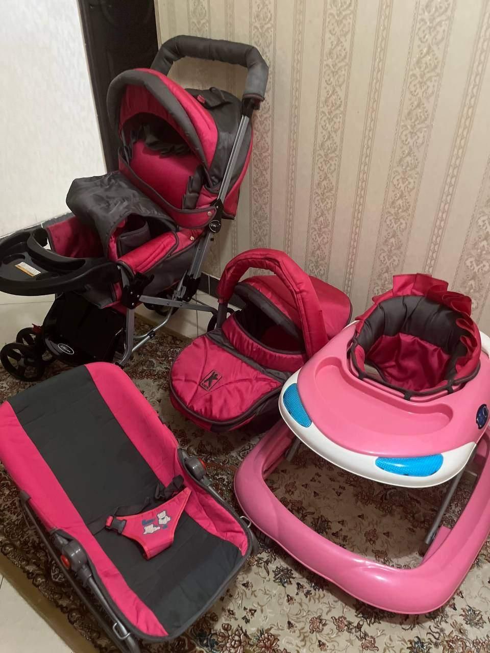 کالسکه .دوعددکریر .درحد نوسالم وتمیز|کالسکه و لوازم جانبی|گرگان, |دیوار